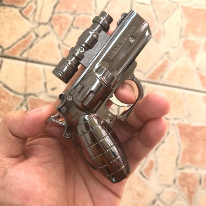 Korek Api Bara Pistol Laser Mini 3707 Korek Gas Isi Ulang
