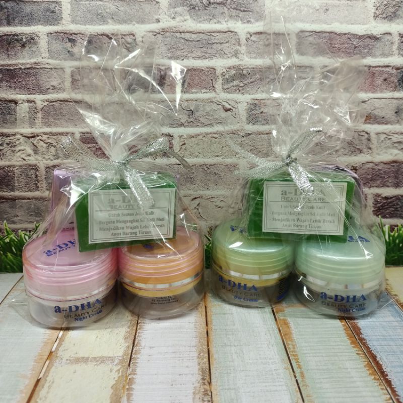 Paket Cream A Dha Beauty Care 3in1 Hijau & Pink