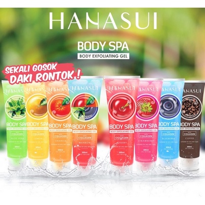 HANASUI EXFOLIATING BODY SPA PEELING GEL / PERONTOK DAKI TERLARIS 330ml