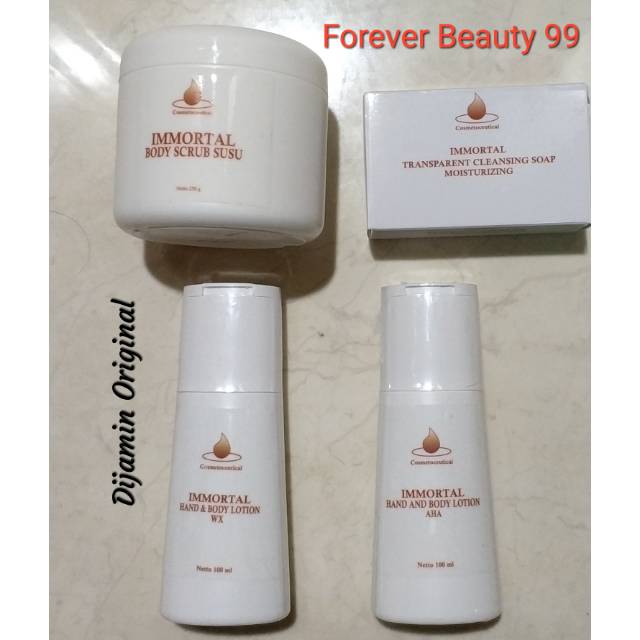 Immortal Paket Pemutih Badan isi 4 - Whitening Body