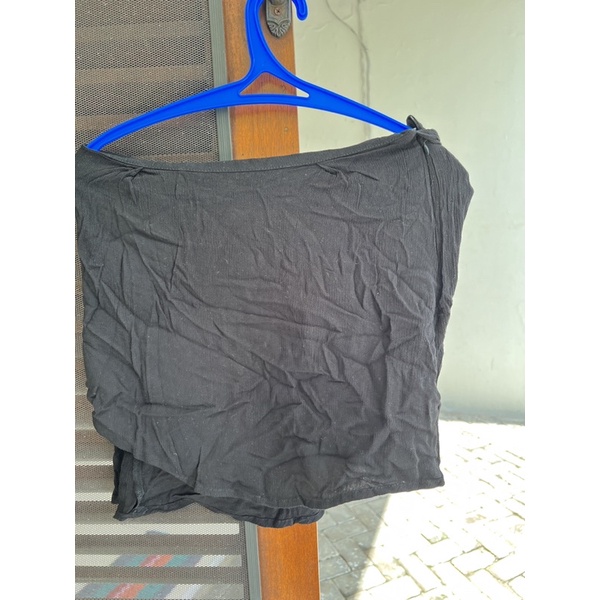 Preloved wrap mini skirt cotton on