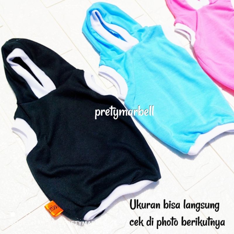 Kaos Baju Kucing Model Hoodie Polos Lucu
