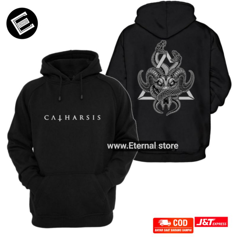 HOODIE CATHARSIS X DEAD SQUAD BAND BIMO PD COTTON FLEECE 100%tebal hight quality