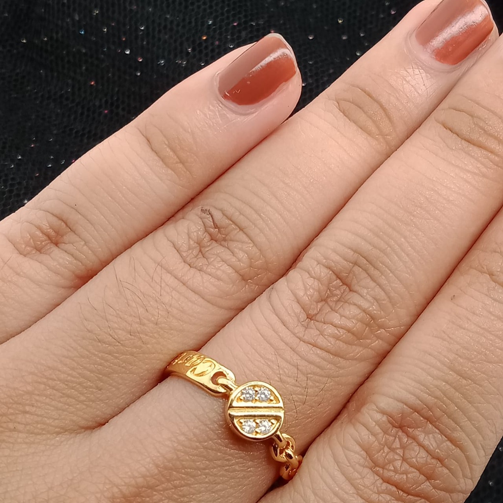 Cincin Emas 17K - 1.65 gr Kadar 750 - 108