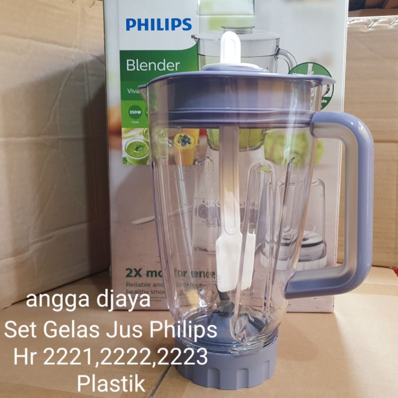 Set Gelas Jus Philips Hr 2221,2222,2223 Plastik