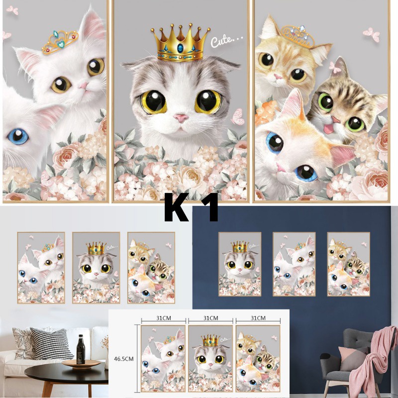 WALL SETIKER STICKER STIKER KUCING WALLSTICKER CAT TEMBOK DINDING KACA KERAMIK KRAMIK KUCING WALLSTIKER ANIMAL DEKORASI RUMAH RUANG TAMU KELUARGA KAMAR TIDUR ANAK ANAK LUCU BABY DEKOR TEGEL DECOR LEMARI KITCHEN SET KULKAS DAPUR WALLPAPER MURAH