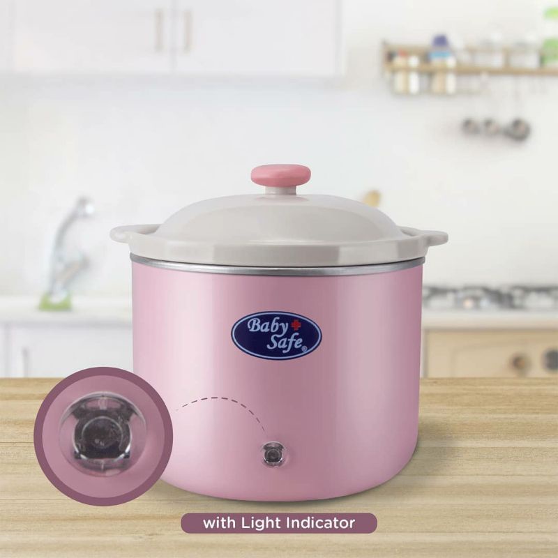 BABYSAFE Slow Cooker 0.8L dengan Light Indicator Slowcooker Baby Safe