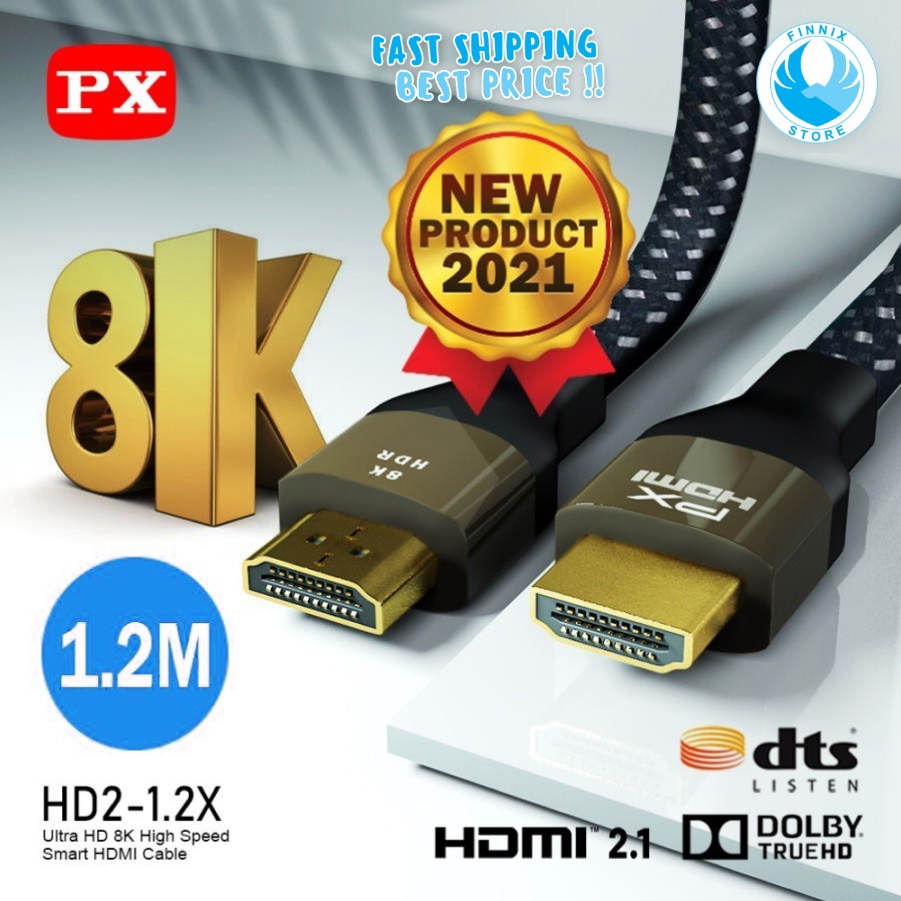 Kabel PX 2.1 High Speed 8K HDR HDMI Cable 1.2M 1.8M 3M