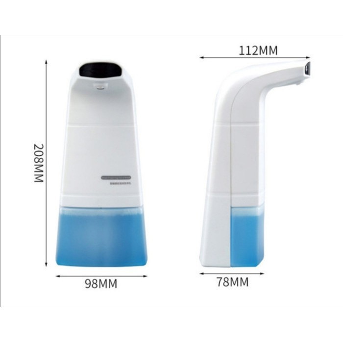 Dispenser Sabun Sensor Infrared Otomatis baterai dan cas charger aman buat Anak Portable foaming