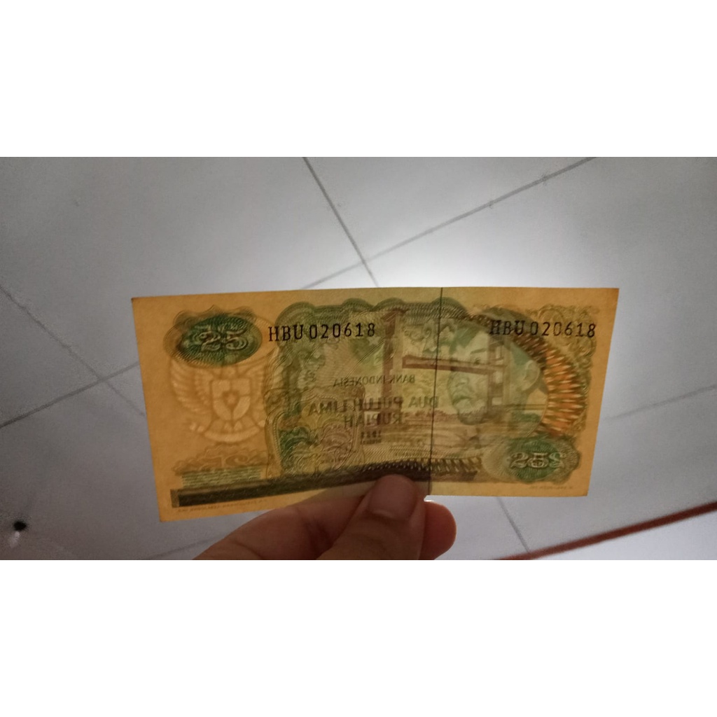 uang sudirman 25 rupiah.1968
