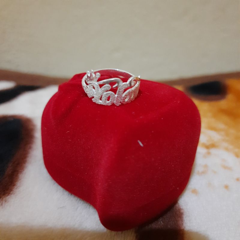 (COD) CINCIN NAMA CUSTOM PERAK ASLI