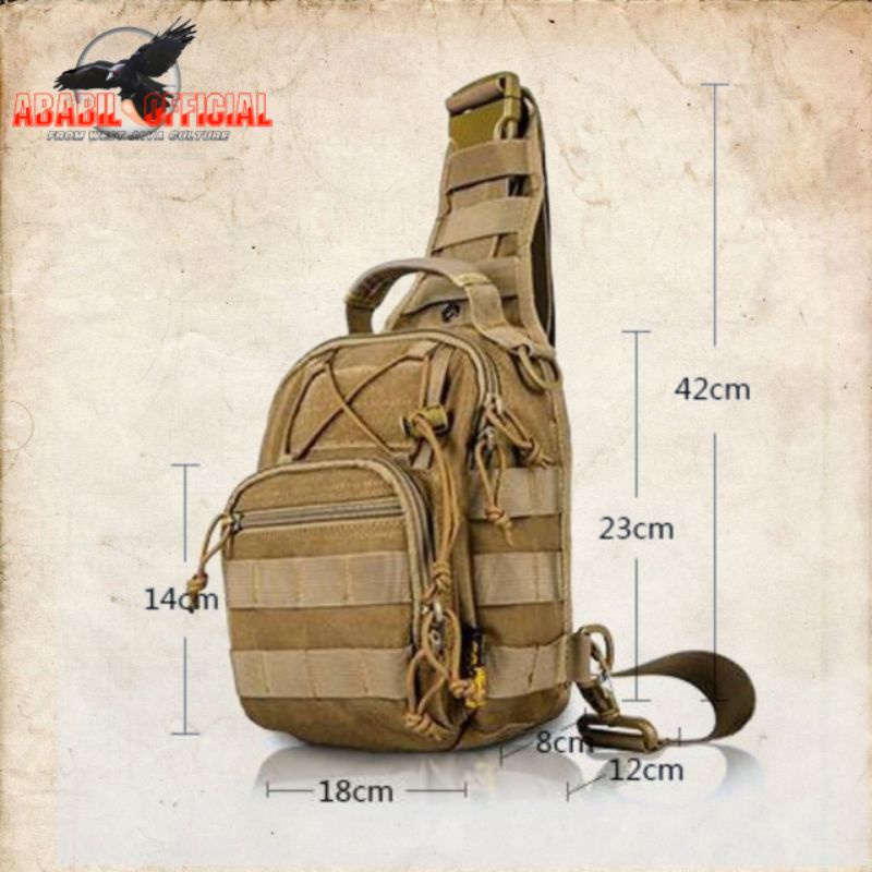 TAS LUPUS/BOTOL ARMY PRIA FREE 1 LOGO