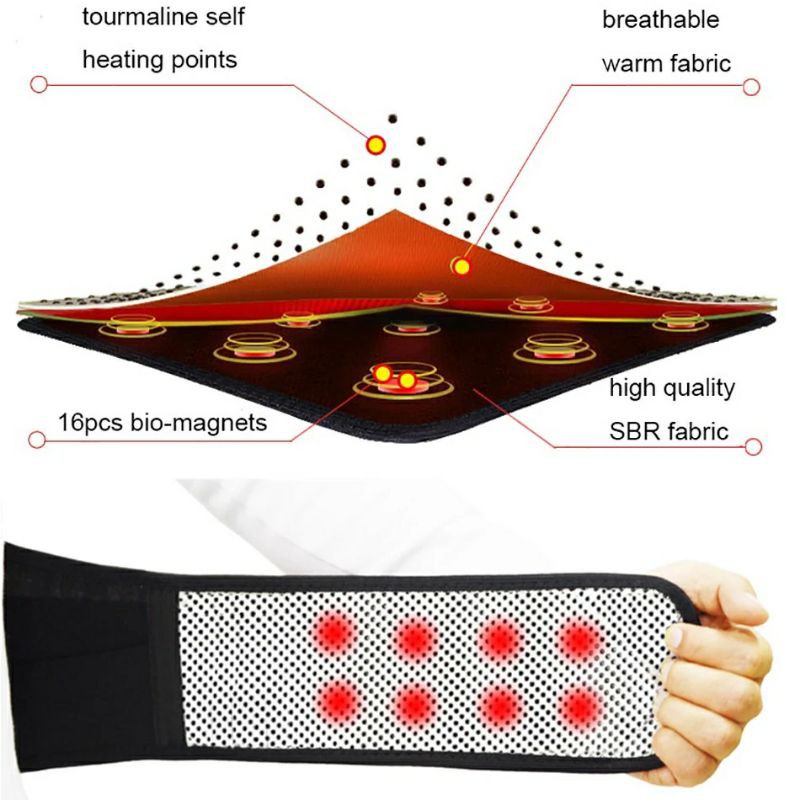 Alat Terapi Pinggang Sabuk Lumbar Belt Heating Magnetic Low Back Pain