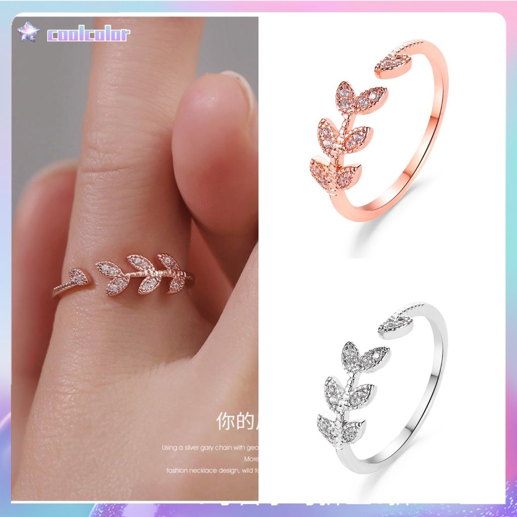 【Ready stock】Bunga Daisy cincin wanita korea silver Fashion disesuaikan cincin anak perempuan anggun simple murah COD