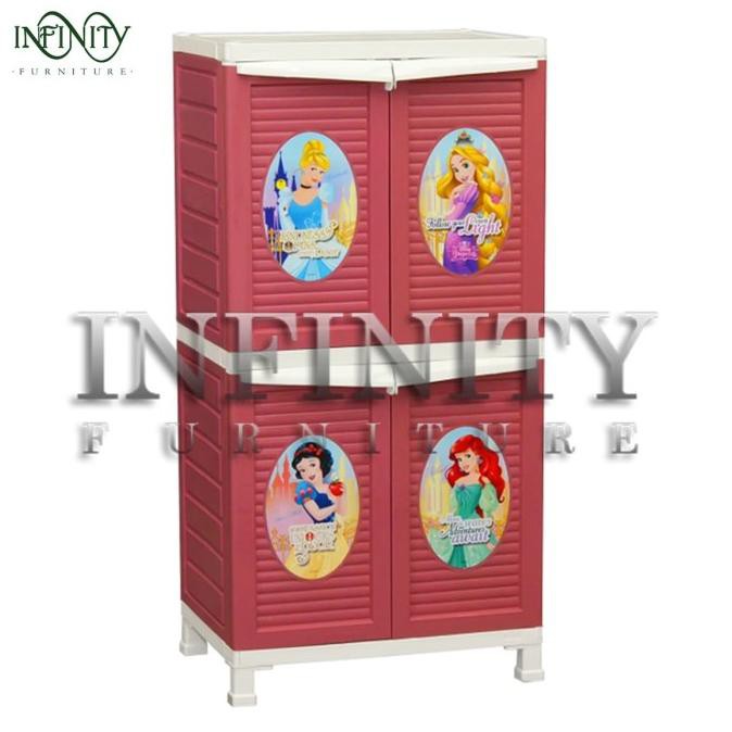 Napolly Lemari Plastik 4 Pintu Karakter Princess Bcbc B 242 Obpr