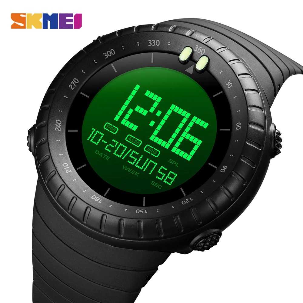 SKMEI Jam Tangan Digital Pria  1992 Aneka warna Hitam Merah Biru Hijau kuning Titanium Gray Silver P