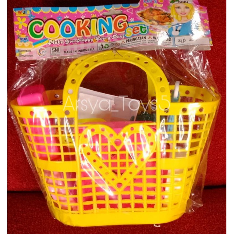 Mainan Cooking Set Keranjang Edukasi Wjs220