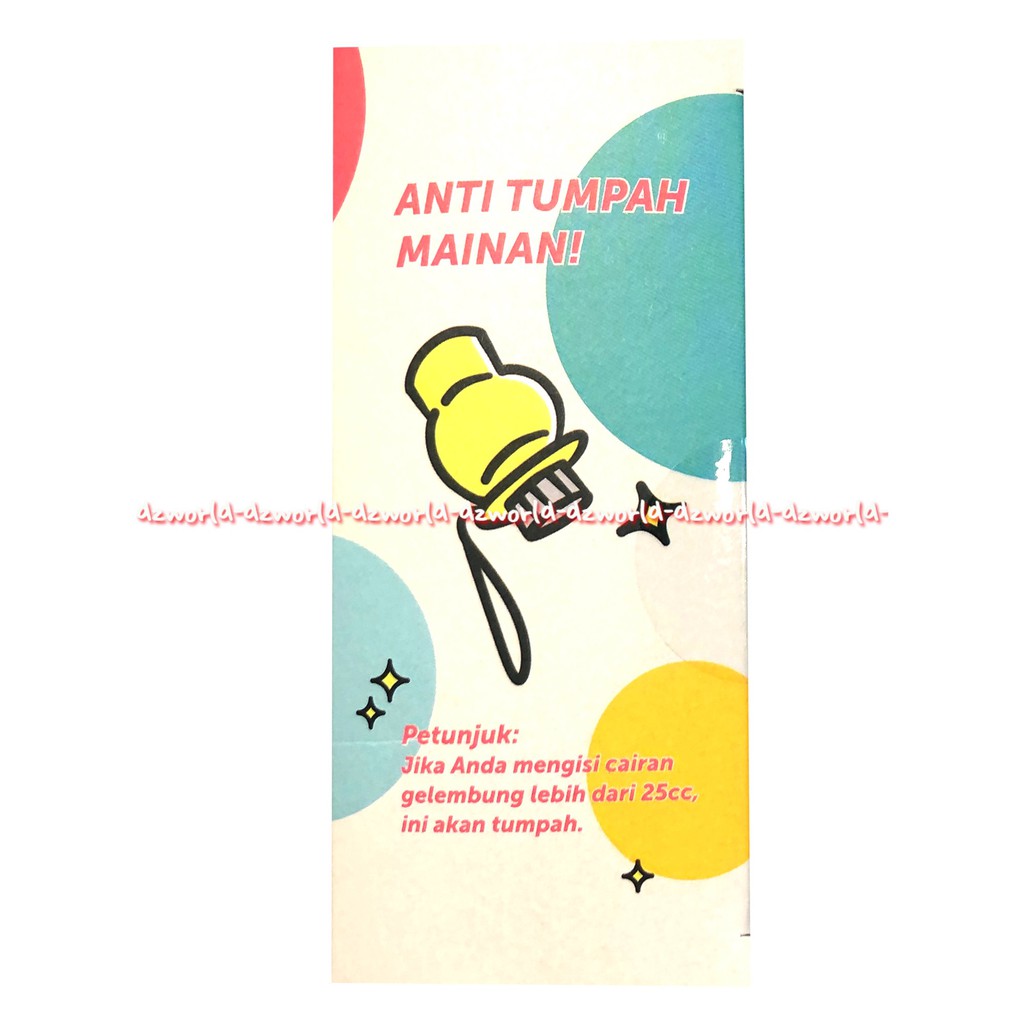 Uncle Bubble Fun Anti Spill Pall Mainan Bubble Air Untuk Anak 60ml