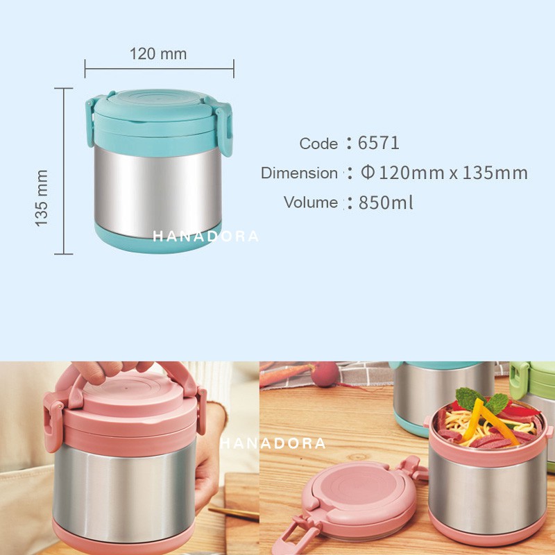 Tedemei Stainless Steel Food Jar 6571 850ml