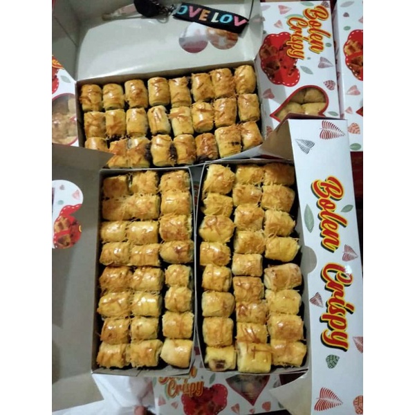 

Bolen Crispy Kurcil imut full Coklat isi 48 Kue kering enak