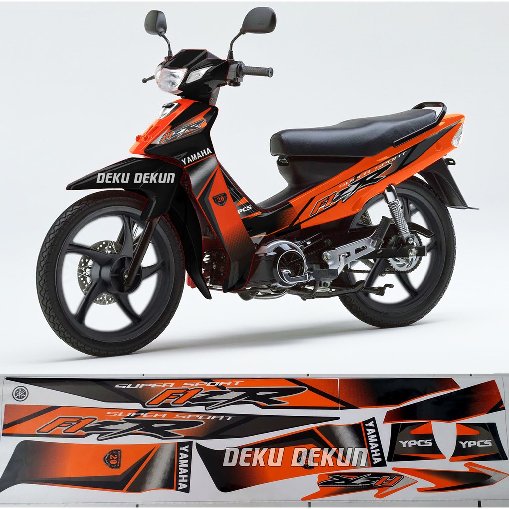 Striping Stiker f1zr fizr f1z r Malaysia variasi Orange Tahan Vernis Cuting Mesin