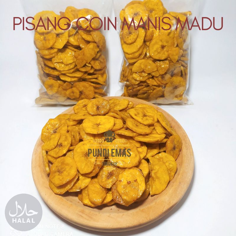 Keripik Pisang Manis 250gr / Pisang Koin Nangka Manis Kiloan