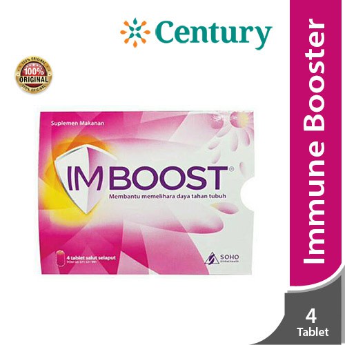 (1 strip) Imboost Tablet Daya Tahan Tubuh 1 Strip isi 4 Tablet