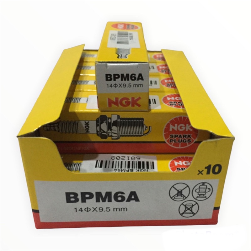 Busi Mesin Potong Rumput Chainsaw Sprayer 2Tak Motor Kecil NGK BPM6A NGK Asli Original