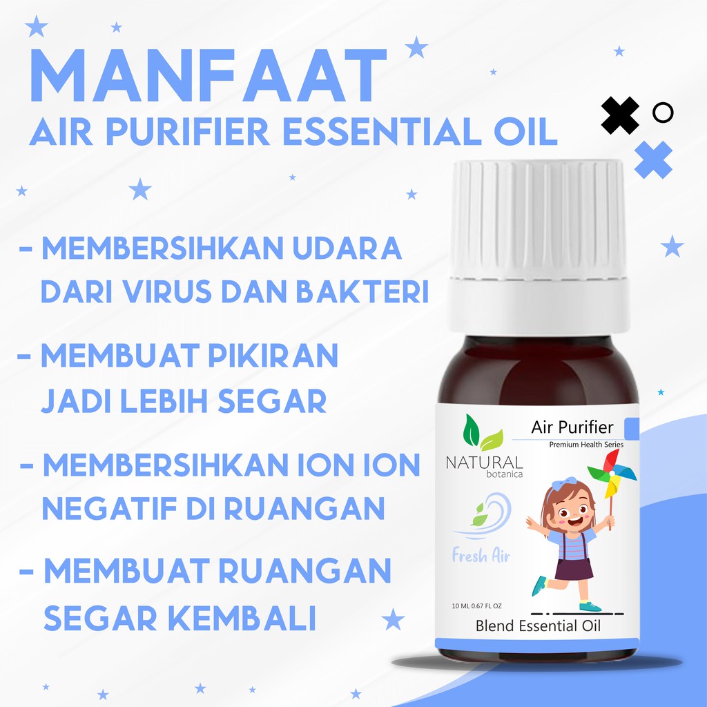 Natural Botanica Air Purifier Essential Oil Pure Minyak Esensial Atsiri Aroma Terapi Diffuser Humidi