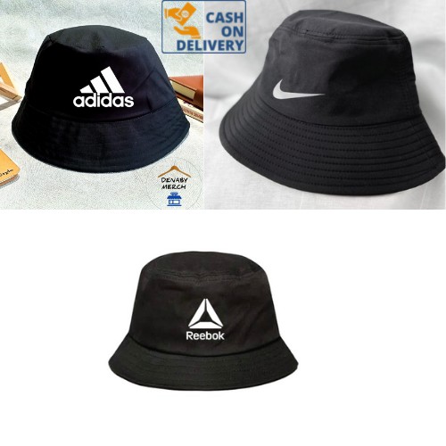 Bucket Hat / Topi Bucket Sport Adidas Nike dan Rebook Unisex Trendy and Stylish