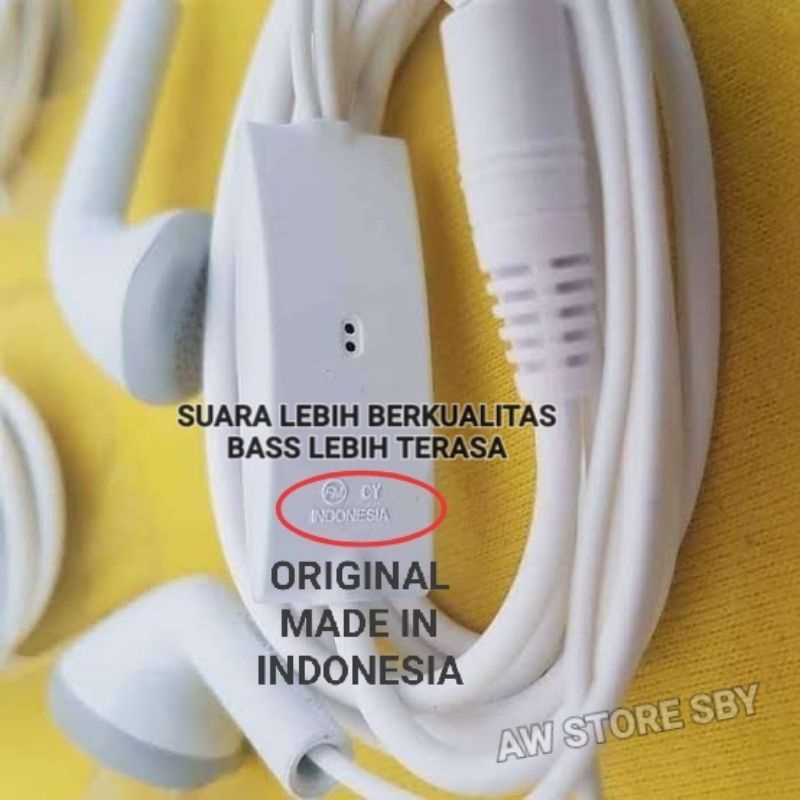 (Ori indonesia) Earphone Samsung Ori Premium Quality Sound Headset Samsung A10 A20 A6 A7 A8 A11 A32