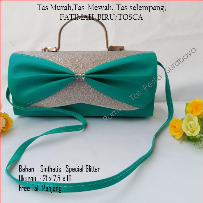 Tas Murah,Tas Mewah, Tas selempang,FATIMAH BIRU TOSCA