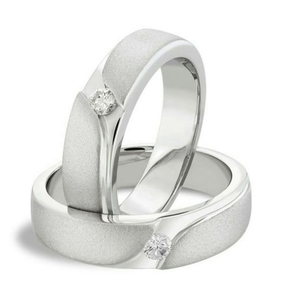 Gratis Ukir Nama Garansi Silver Asli Bisa Pesan Model Cincin Couple Perak Kawin Nikah Tunangan Id165