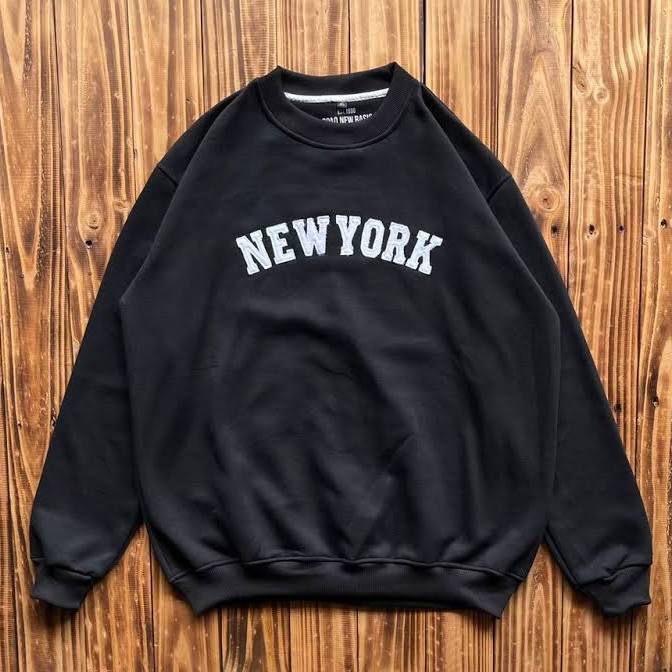 Sweater crewneck NEW YORK sweater Pria dan wanita  distro polos