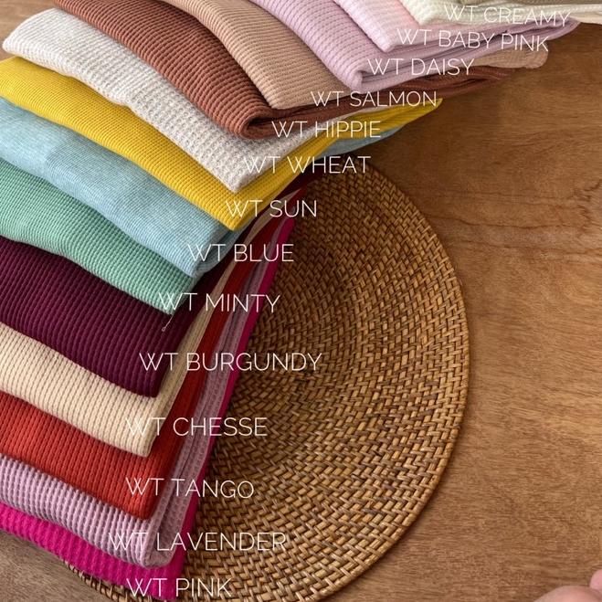 KAOS WAFER WAFFLE LENGAN PANJANG / KAOS WAFER PREMIUM