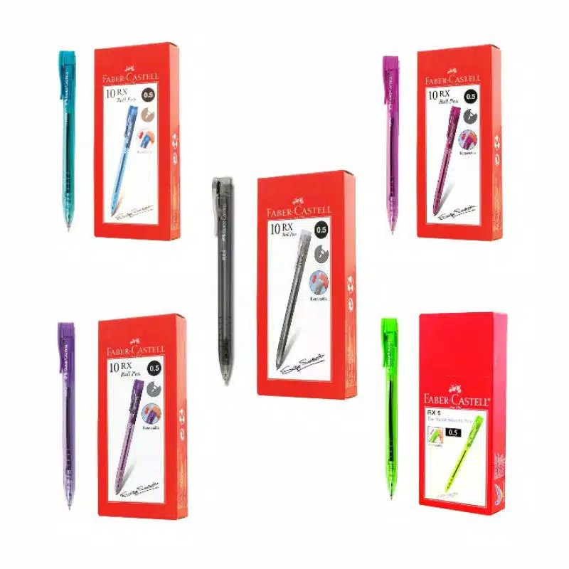 

Pulpen RX 0.5 Faber Castell Black Ink 1 Box Isi 10 pcs