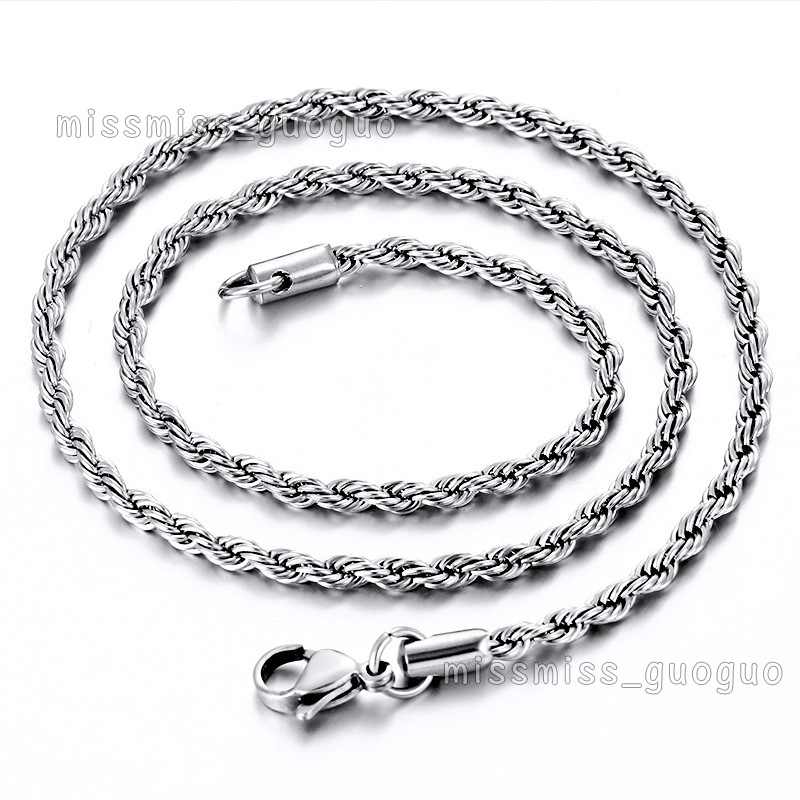 Kalung Rantai Klavikula Bahan Stainless Steel Titanium Gaya Korea Jepang Untuk Pria Dan Wanita