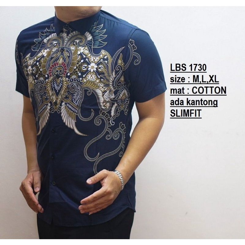 kemeja batik pria slimfit