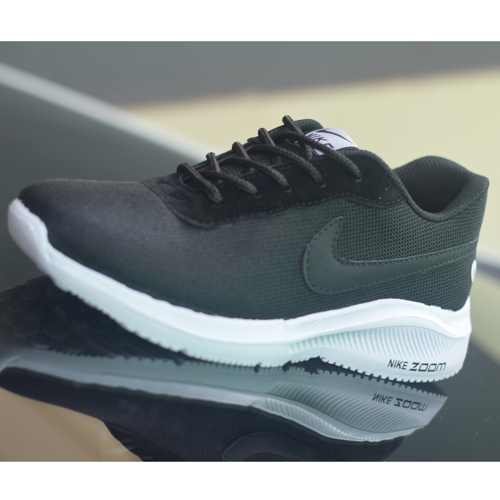 Sneakers Hitam Cocok Untuk Sekolah &amp; Santai Casual / Sepatu Nike Cowok Cewek Hitam Sekolah - Kerja