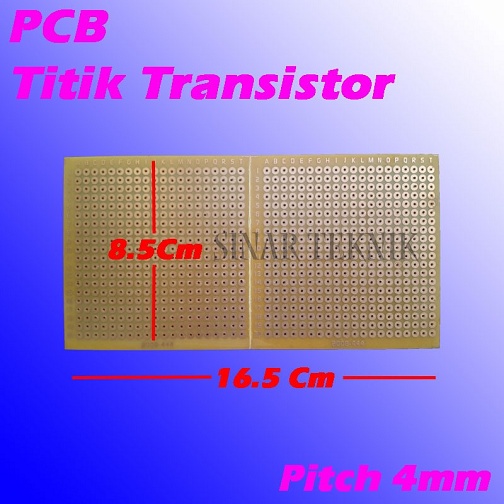 PCB Lubang Transistor Lobang TR Breadboard Matrix Board Titik Kaki TR Papan Circuit 16x8cm