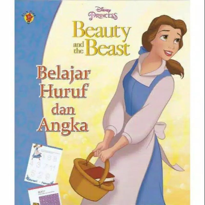 Buku aktivitas anak belajar huruf dan angka