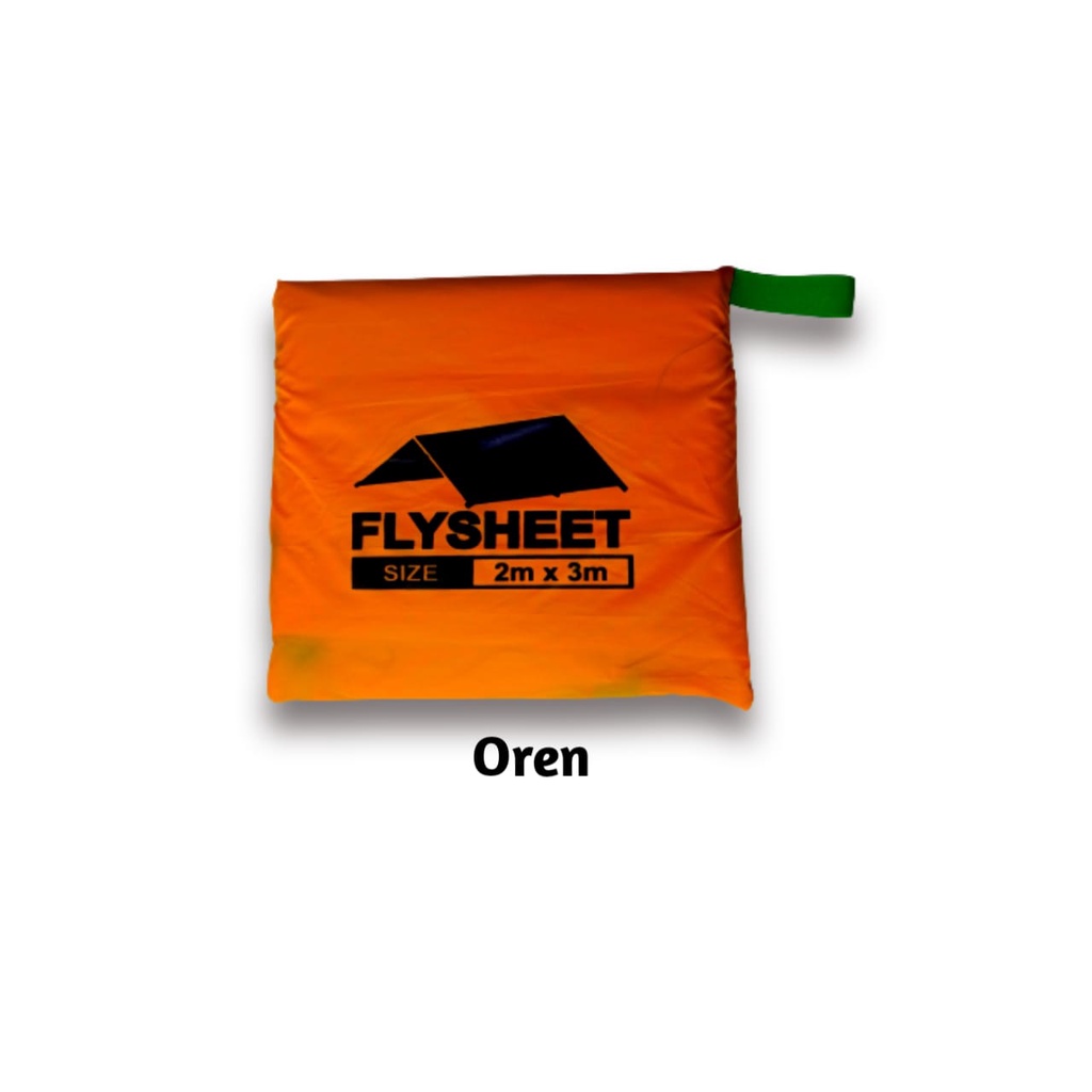 Flysheet BUSHCRAFT Trapteen 2 M x 3  M atap tenda waterproof Atap tenda flysheet anti air plesit 2x3 / flysheet waterproof /terpal tenda camping