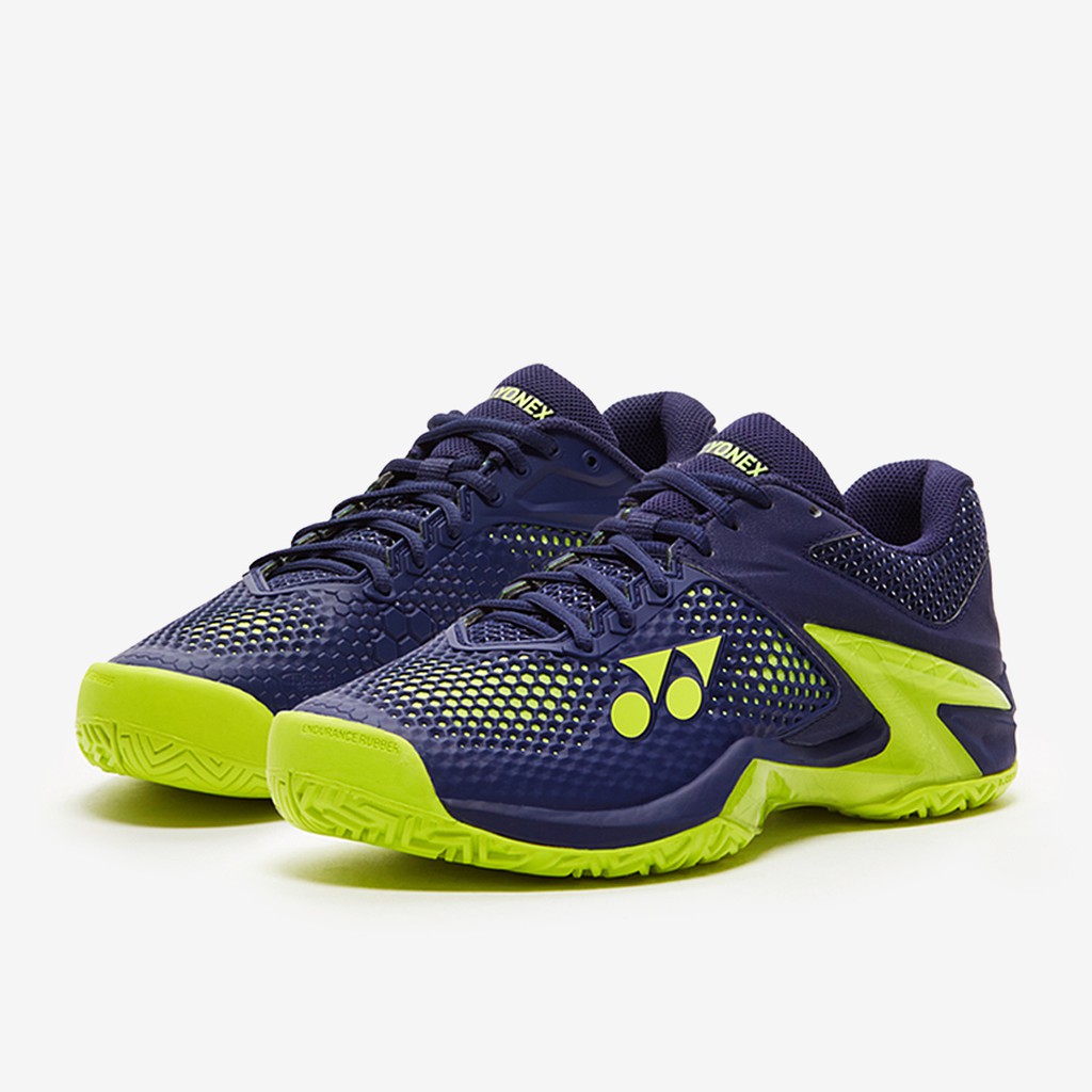 Sepatu Tenis Tennis dan Badminton Anak Wanita Yonex Eclipsion 2 Navy Yellow Power Cushion Original