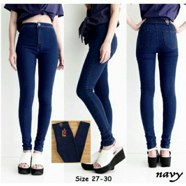 fashionshop119 Celana Jeans HW / Celana Jeans / Celana Panjang Wanita / Celana Polos (fs)