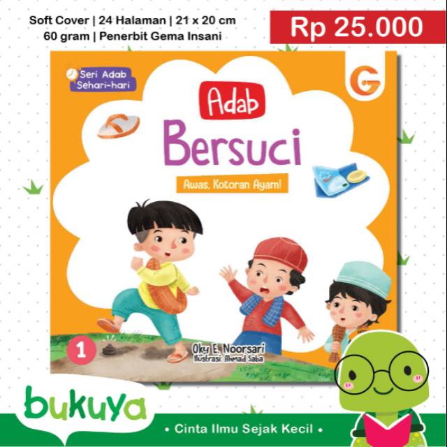 Buku Anak Muslim Adab Bersuci Seri Adab Sehari-Hari