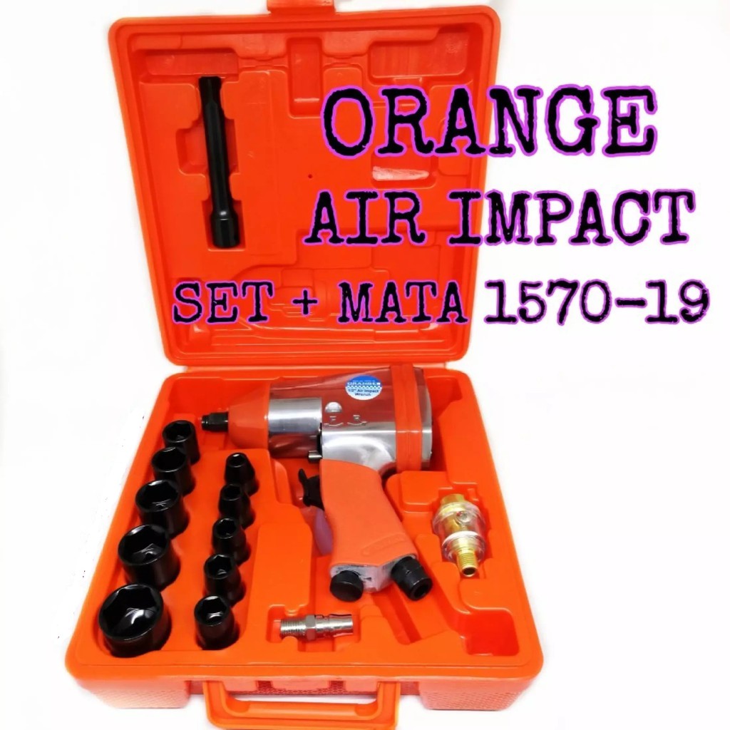 AIR IMPACT SET WRENCH ORANGE IMPACT ANGIN SET