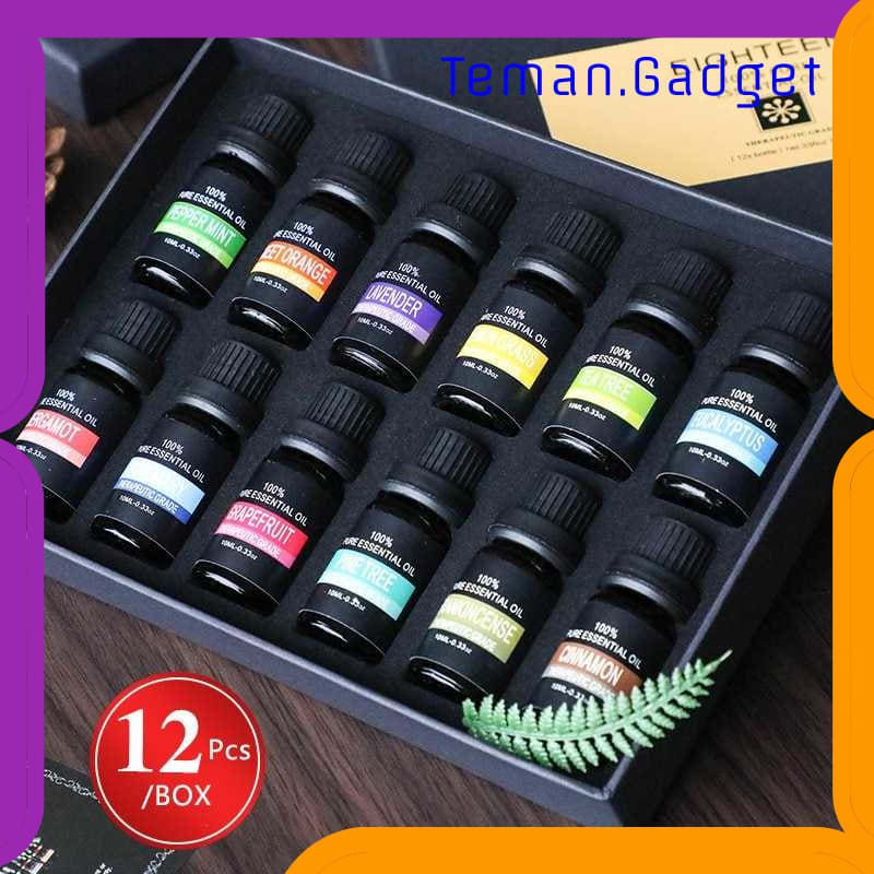 TG-CE004 Eighteen Pure Essential Fragrance Oils Minyak Aromatherapy 10ml 6PCS