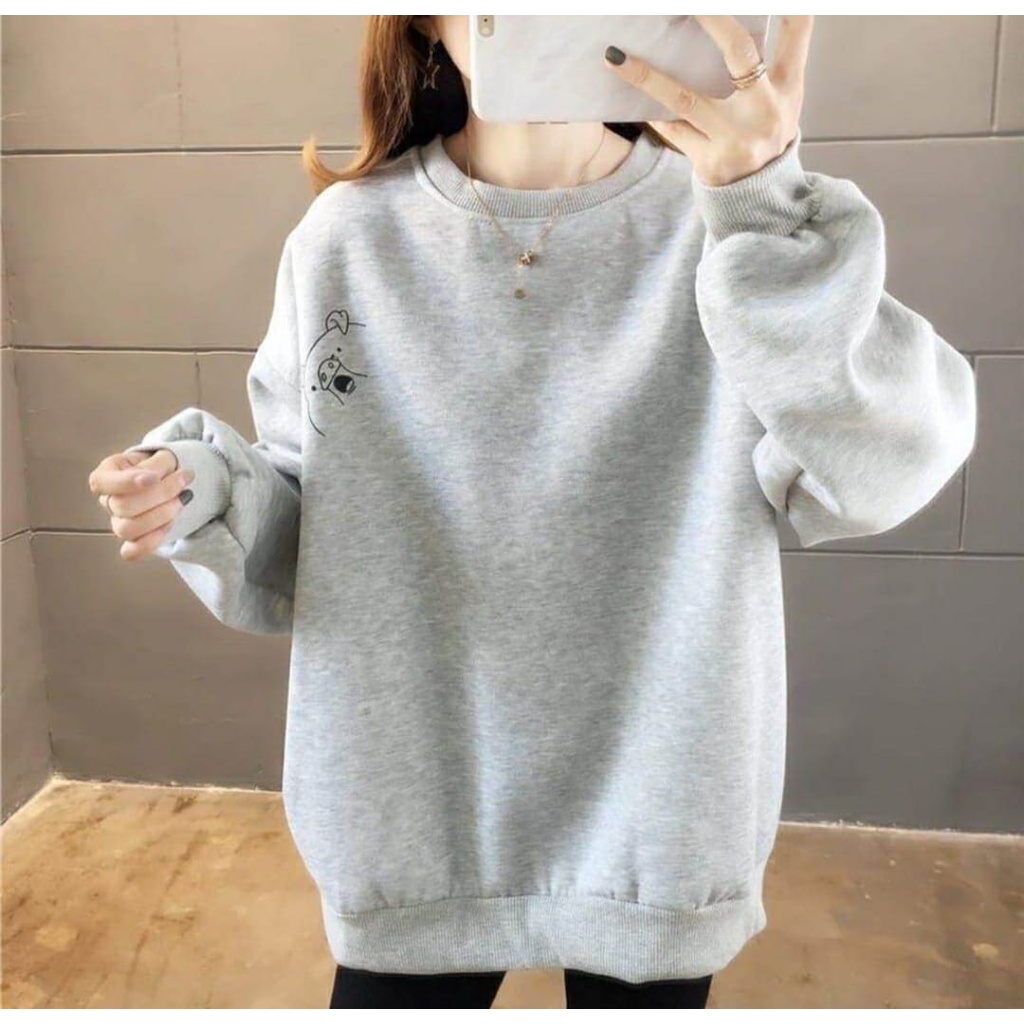 SWEATER WANITA PIGGY HEAD CREWNECK / SWEATER WANITA TEBAL / SWEATER UNISEX