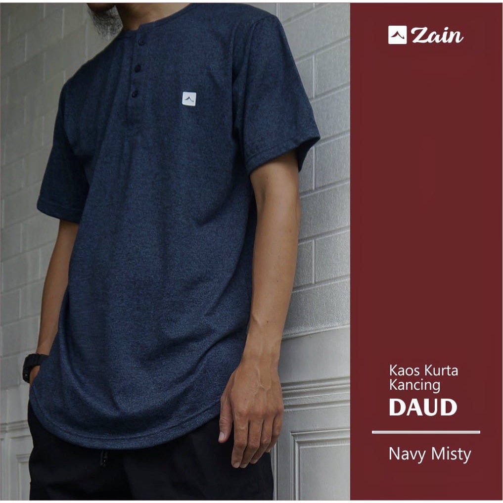 Kaos Kurta Daud Kancing By Zain Moslem Apparel