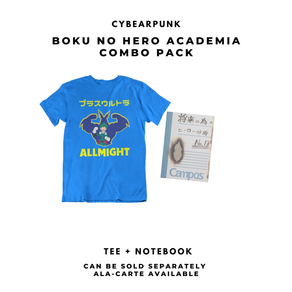 

Boku No Hero Academia Combo Pack (Kaos + Buku Tulis)